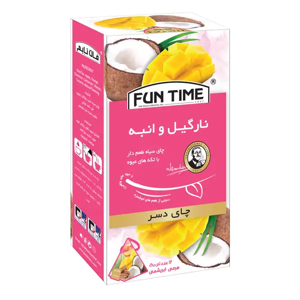 چای دسر نارگیل انبه تی بگ 12 عددی