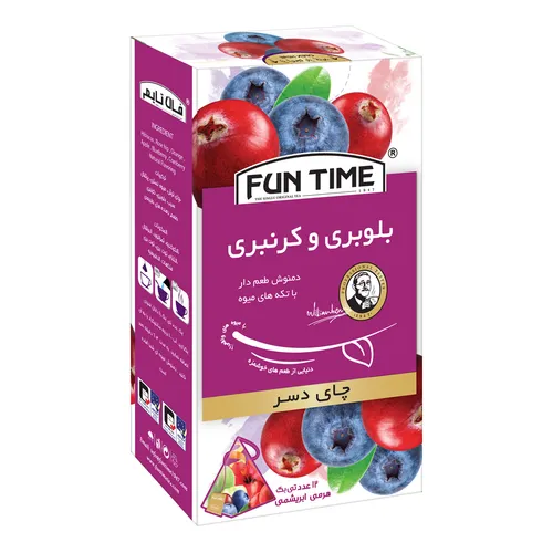 چای دسر بلوبری کرنبری فان تایم تی بگ 12عددی