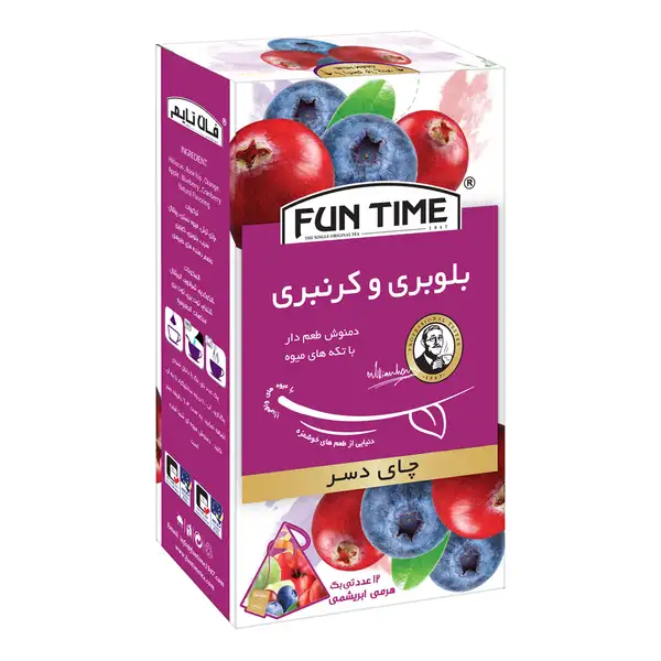چای دسر بلوبری کرنبری فان تایم تی بگ 12عددی