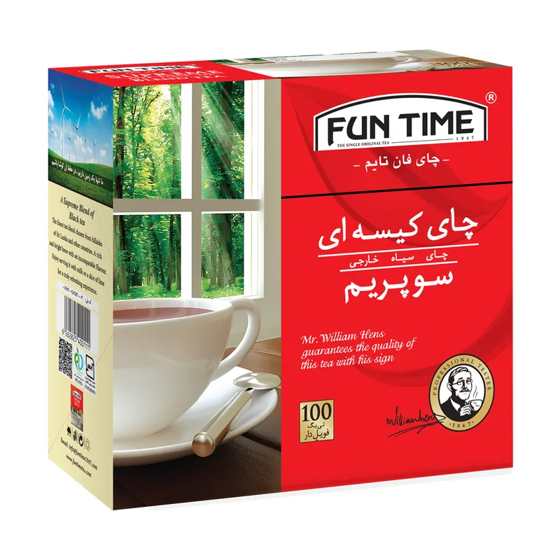 چای سیاه سوپریم ساده فان تایم تی بگ 100 عددی gallery0