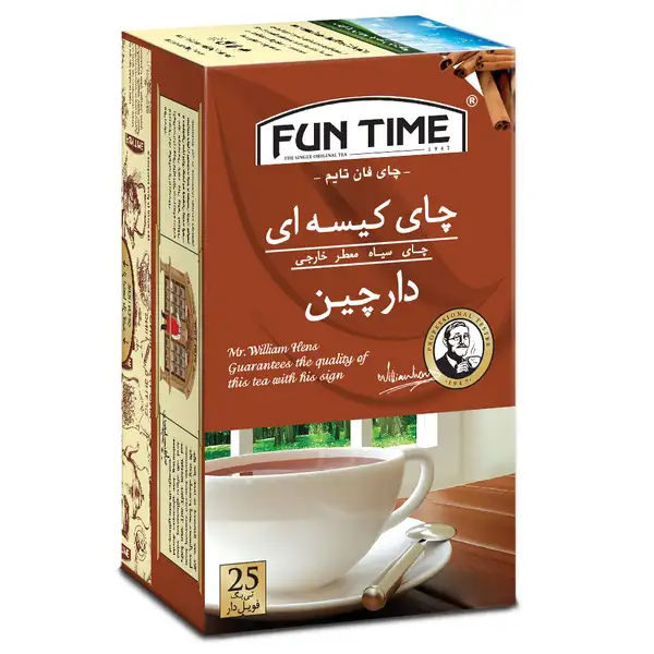 چای سیاه دارچین فان تایم تی بگ 25 عددی
