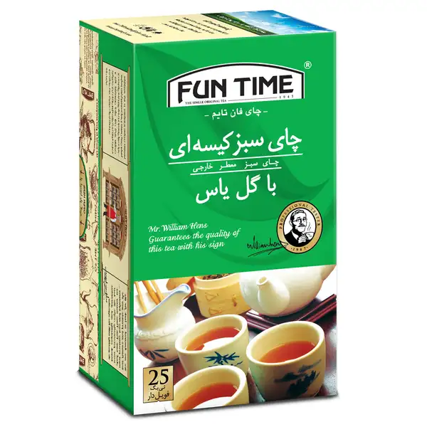 چای سبز با گل یاس فان تایم تی بگ 25 عددی